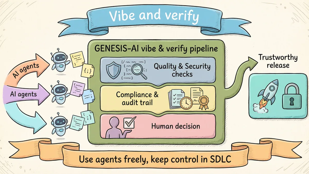 Vibe and Verify: A Practical Model for Combining AI Agents With Quality, Security, and Compliance in SDLC