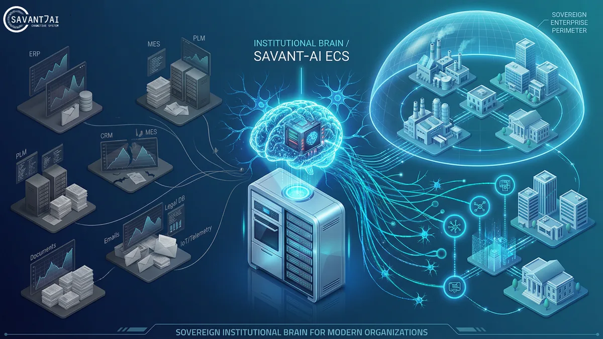 Dlaczego każda nowoczesna organizacja potrzebuje suwerennego „mózgu instytucjonalnego”: wprowadzenie do SAVANT-AI Enterprise Cognitive System