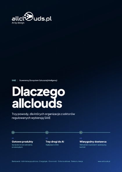 Okładka: Materiał informacyjny: Dlaczego allclouds.pl