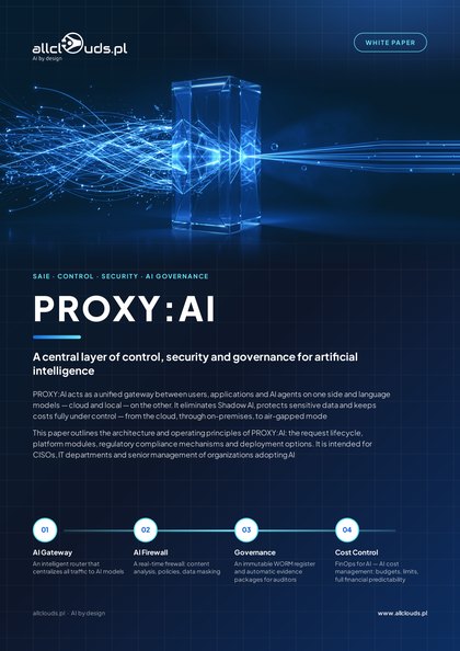 Cover: Brochure: PROXY:AI