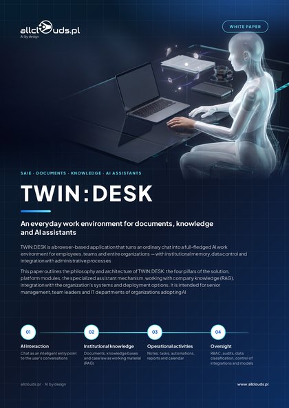 Cover: Brochure: TWIN:DESK